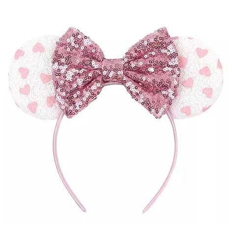 CLGIFT Minnie Mouse Ears, Sequin on Both Sides, Iridescent, Silver, Gold, Blue, Rainbow Sparkle, ... | Amazon (US)