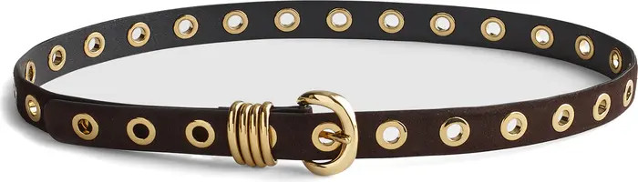 Metal Eyelet Suede Belt | Nordstrom