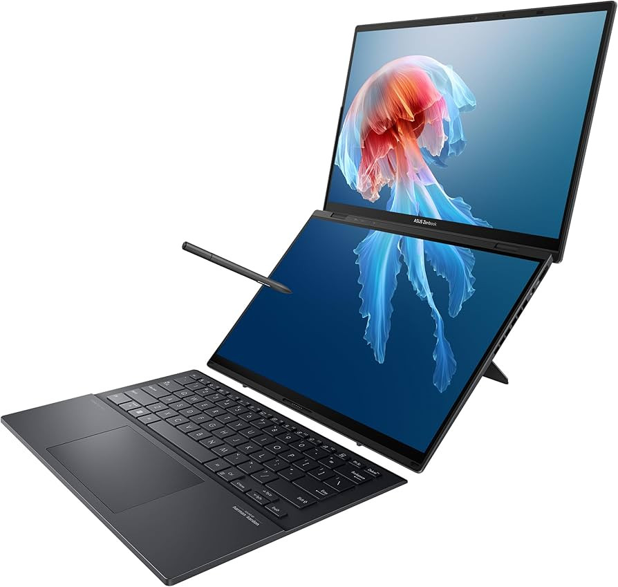 ASUS Zenbook DUO Laptop, Dual 14” OLED 3K 120Hz Touch Display, Intel Evo Certified, Intel Core ... | Amazon (US)