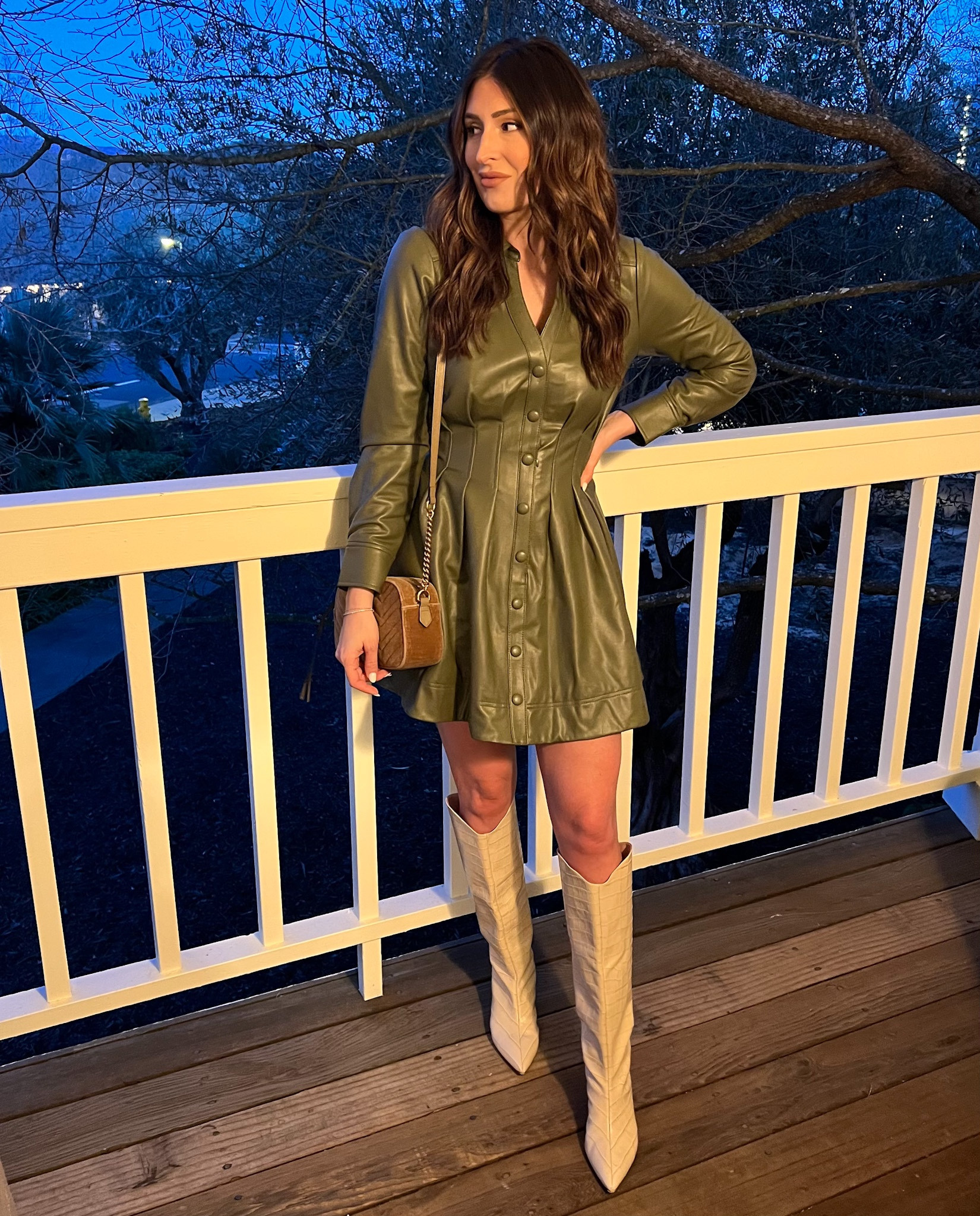 denim dress festival outfit Ron David