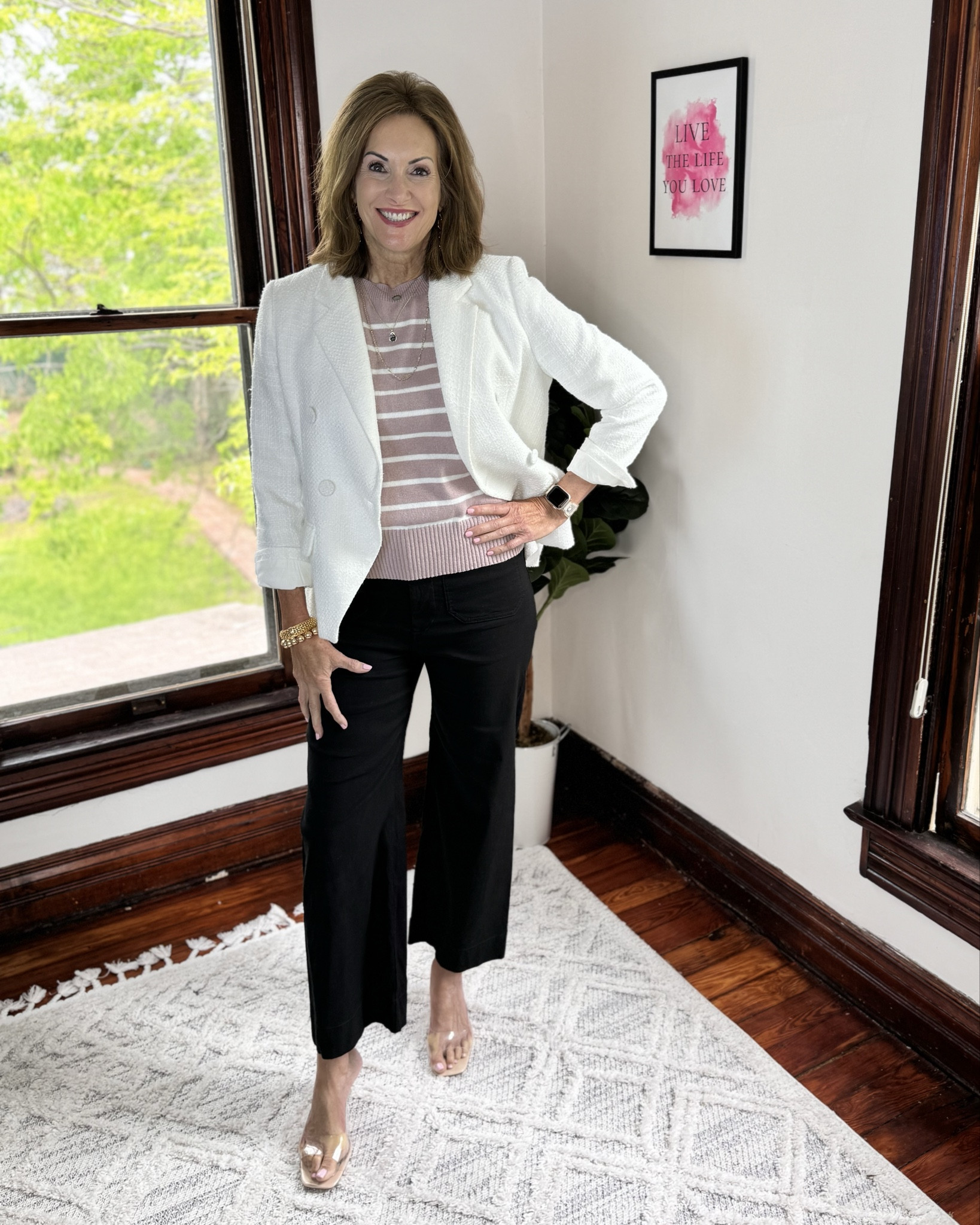 Sweater vest - medium 
Super soft and lightweight 

Blazer - L
Pants - 29

#LTKstyletip #LTKworkwear #LTKover40
