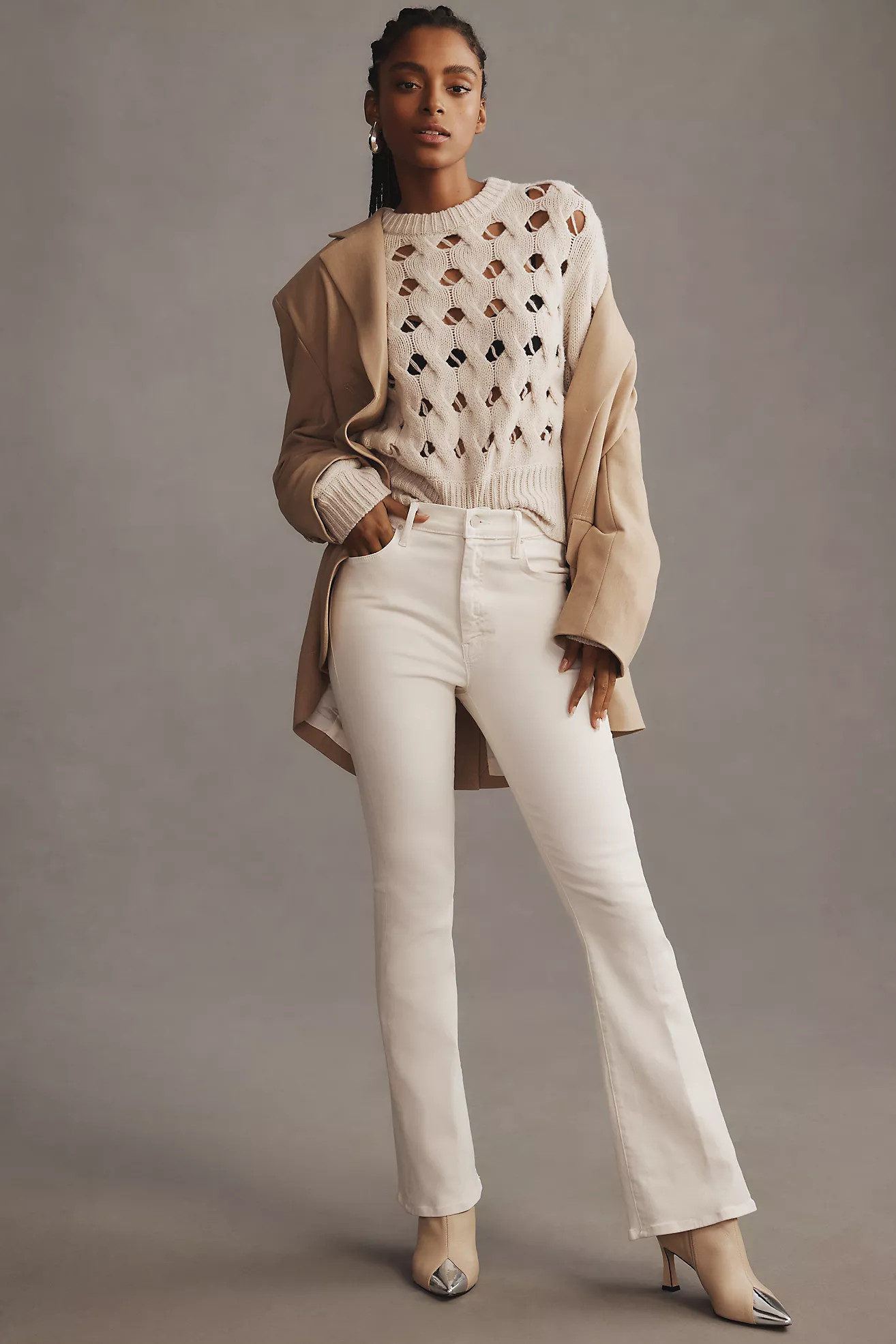 MOTHER The Weekender Skimp Mid-Rise Flare Jeans | Anthropologie (US)