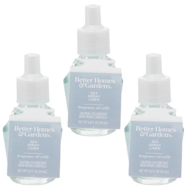 Sea Spray Linen Fragrance Oil Refill, Better Homes & Gardens, 24 ml, 3-Pack | Walmart (US)