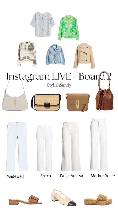 IG Live Bard 2
White Jeans, handbags, shoes, tops, jackets 

#LTKxTarget #LTKfindsunder100 #LTKover40