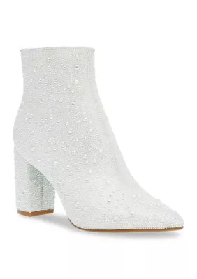Betsey Johnson Women's Cady Pearl Booties | Belk