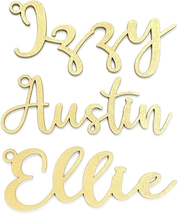 Custom Christmas Name Tag, Personalized Stockings Decoration, Hanging Stocking Name Tag | Amazon (US)