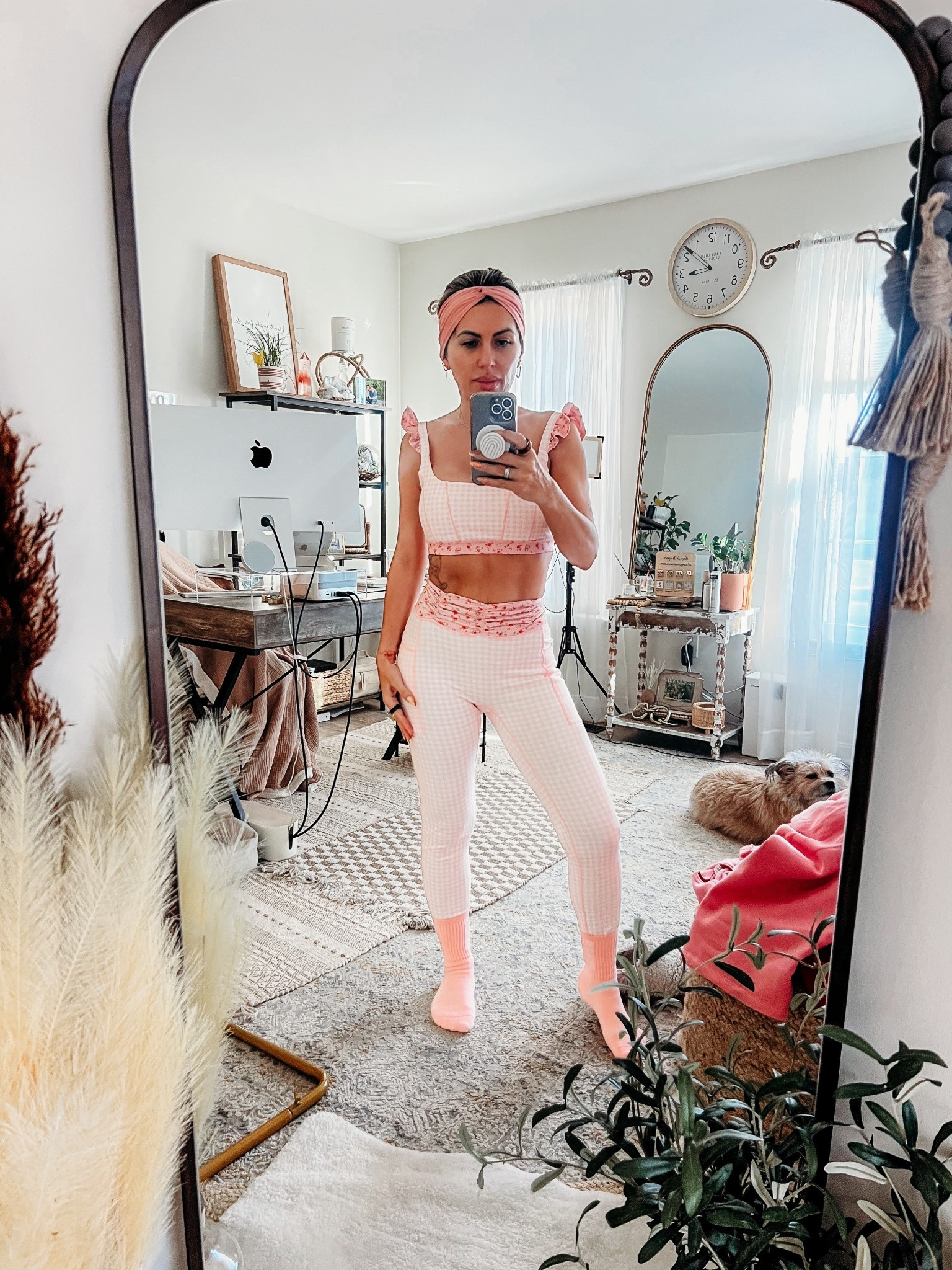 Size small in the leggings but could do XS. Size small bra. 

#LTKfitnessgoals #LTKootd #LTKValentine