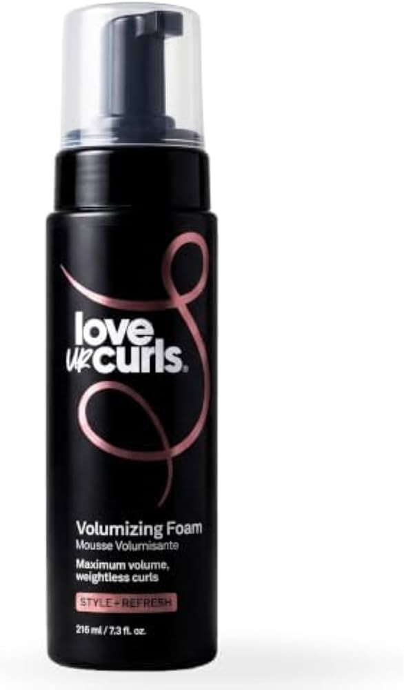 Love Ur Curls Volumizing Mousse for Curly Hair - Anti Frizz Soft Hold | Amazon (US)