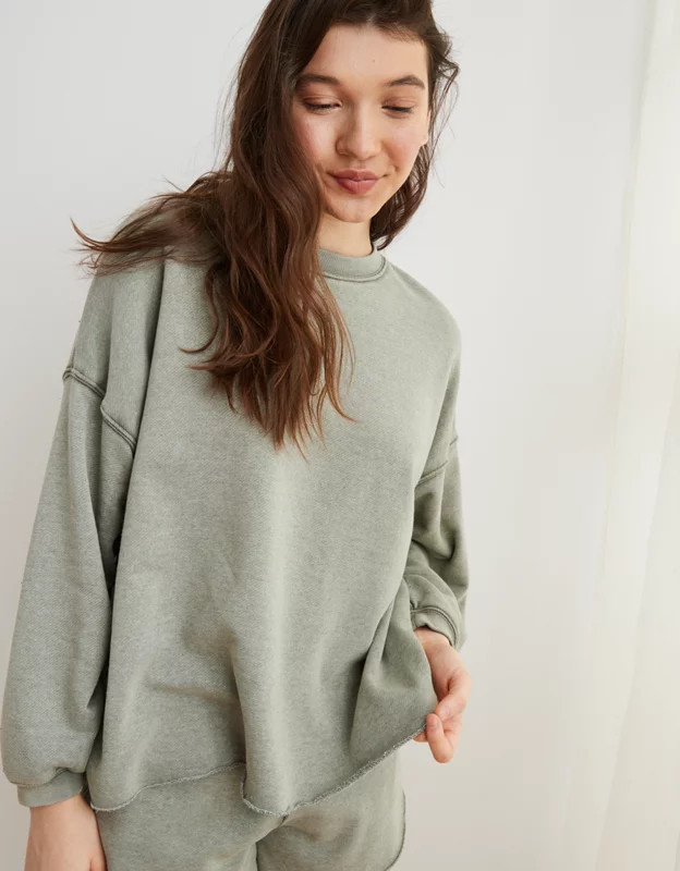 Aerie Sunday Soft Oversized Sweatshirt | American Eagle Outfitters (US & CA)