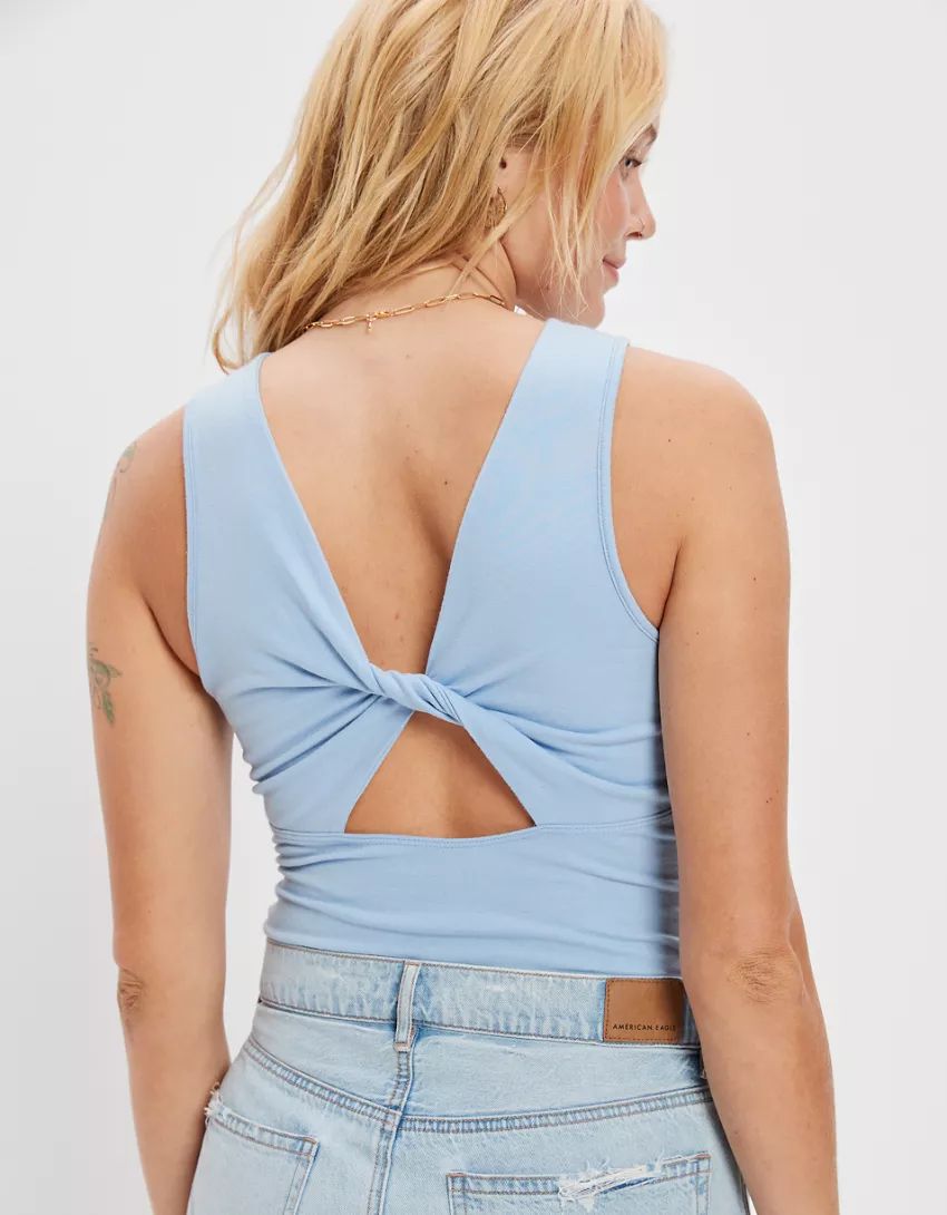 AE Twist-Back Bodysuit | American Eagle Outfitters (US & CA)
