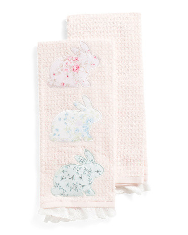 2pk Handcrafted Bunny Kitchen Towels | TJ Maxx
