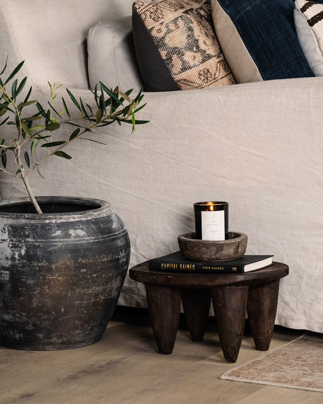 Carved Dark Wood Senufo Stool (Free Shipping) | Etsy (US)