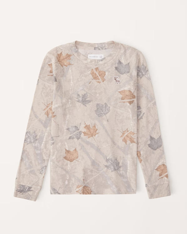 boys essential long-sleeve icon crew tee | boys clearance | Abercrombie.com | Abercrombie & Fitch (US)