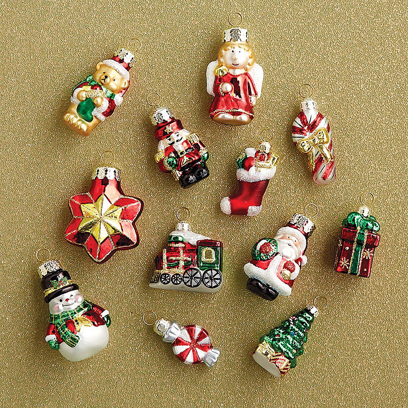 Set of 12 - Luxury Ornament Set - Mini Christmas Icon Ornaments, - Frontgate - Christmas DÃ©cor | Frontgate