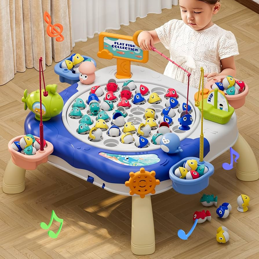 Magnetic Fishing Game for Kids Toddlers Ages 1-3 3-5 5-7, Fish Toy Board Game for Toddlers 1 2 3 ... | Amazon (US)