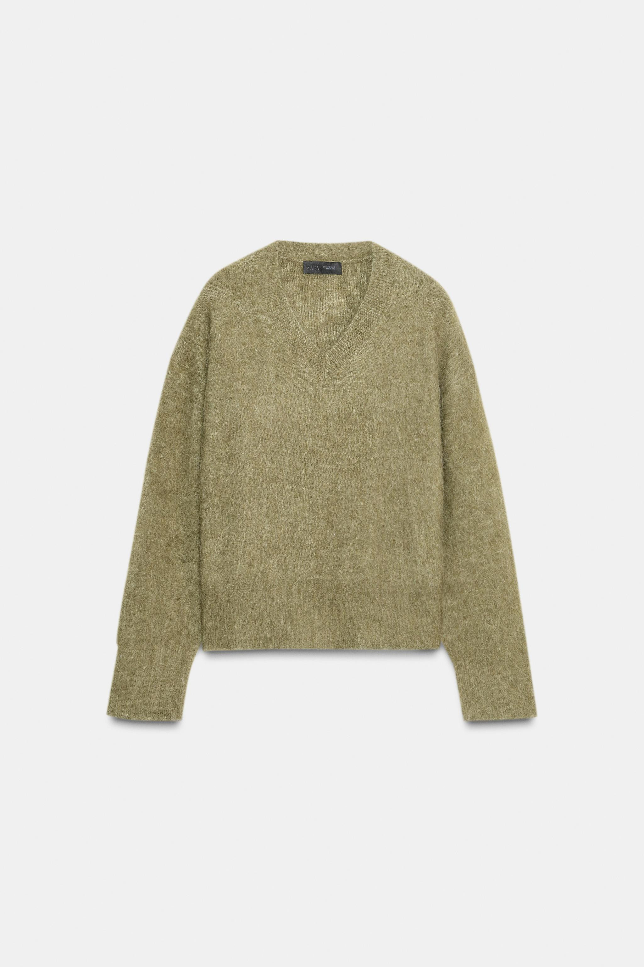 BRUSHED EFFECT KNIT SWEATER | Zara UK