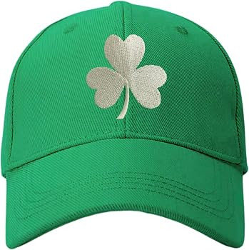 lycycse St Patricks Day Shamrock Hat Irish Clover Baseball Cap Adjustable Trucker Hats Green Day ... | Amazon (US)