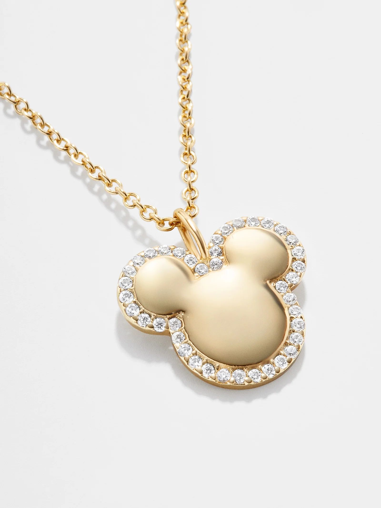 Disney 18K Gold Sterling Silver & Cubic Zirconia Pendant Necklace | BaubleBar (US)