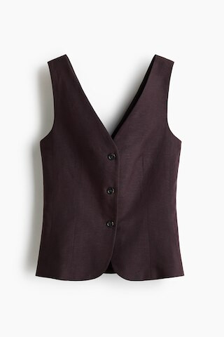 Linen-blend waistcoat | H&M (UK, MY, IN, SG, PH, TW, HK)