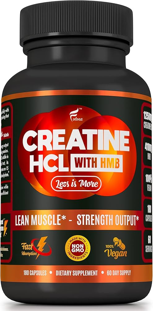 Creatine HCL Capsules with HMB - Workout Supplement for Men & Women, Muscle Builder, Endurance, S... | Amazon (US)