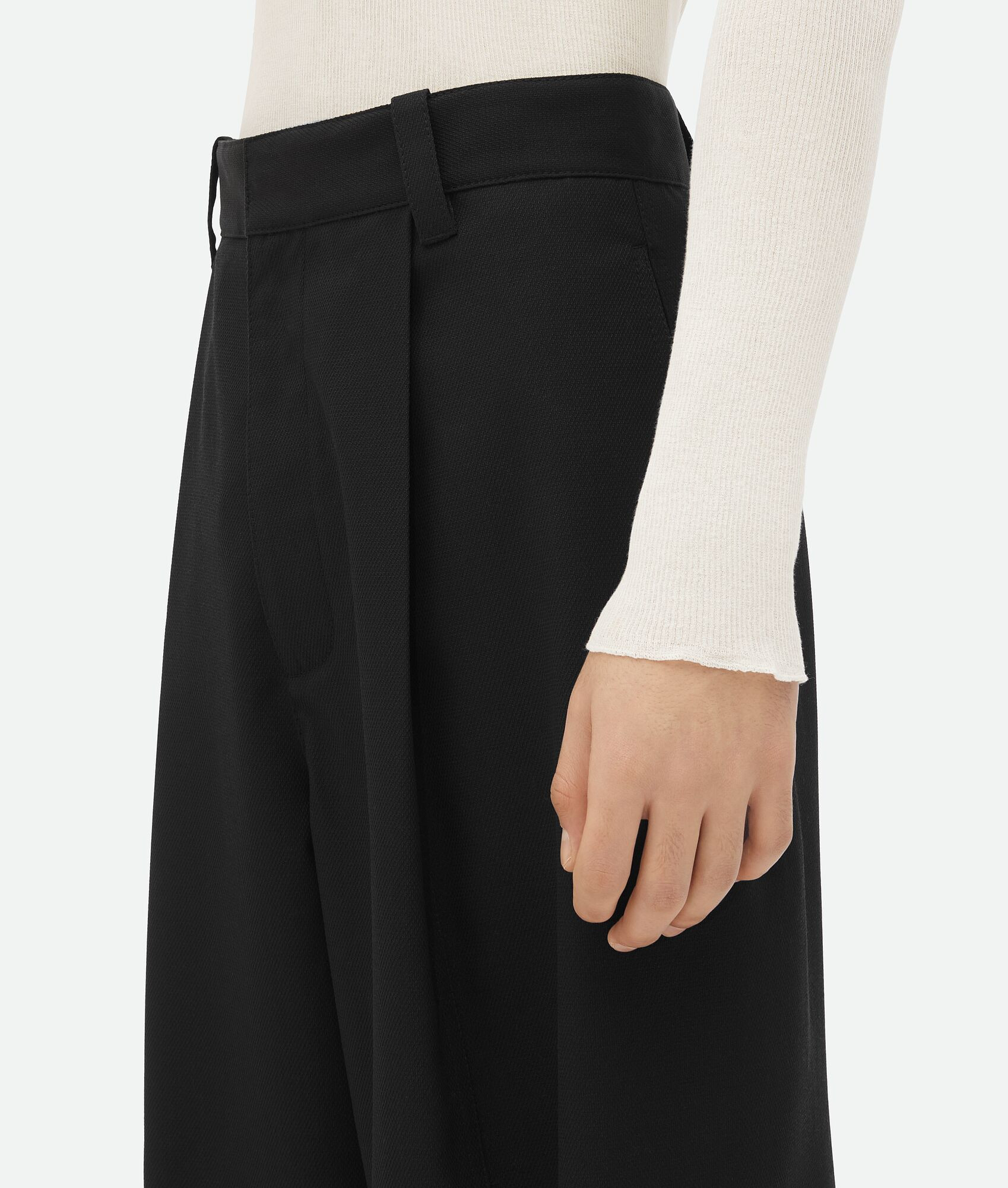 Dry Mouline Wool Trousers | Bottega Veneta