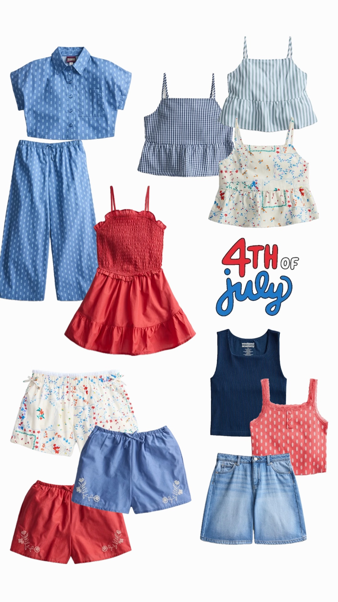 4th of July fits for your girl! Sizes 4-18! Mix & match and tons of options!

#LTKFestival #LTKootd #LTKSeasonal