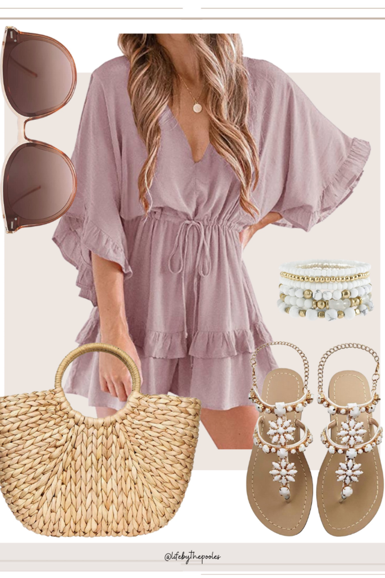 Vacation outfit, vacation outfits, travel outfit, beach outfit, beach cover up, spring break, tropical outfit, beach vacation, amazon fashion, amazon style, cruise outfit, embellished sandals, vacation sandals, wicker handbag, wicker bag, boho outfits 

#LTKunder50 #LTKstyletip #LTKtravel
