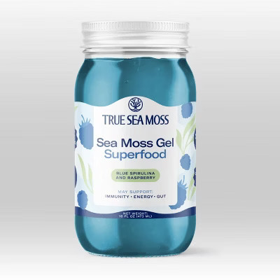 BLUE SPIRULINA & RASPBERRY SEA MOSS GEL Blue Spirulina 16 Fl Oz (Pack of 1) | Target