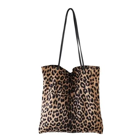 HAWEE Leopard Tote Bag Large Women Casual Shoulder Bag Handbag Leopard Print Reusable Multipurpose H | Walmart (US)