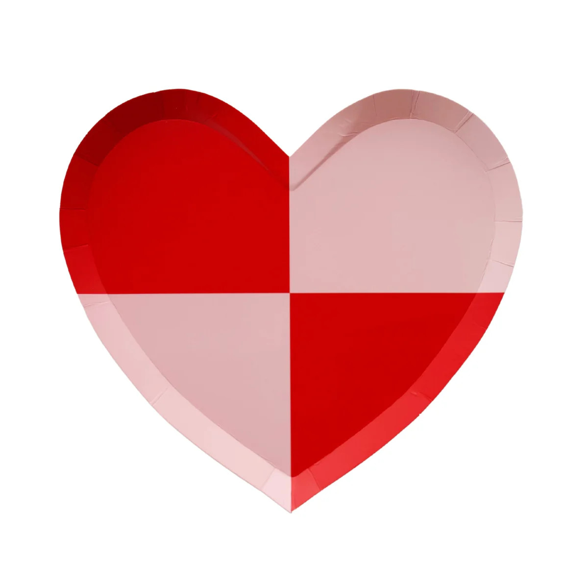 Check Mate Heart Paper Plates | Ellie and Piper