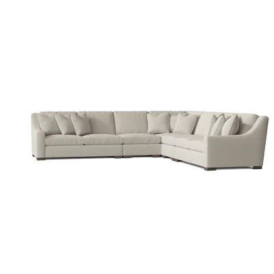 Germain 140" Wide Symmetrical Down Cushion Corner Sectional | Perigold