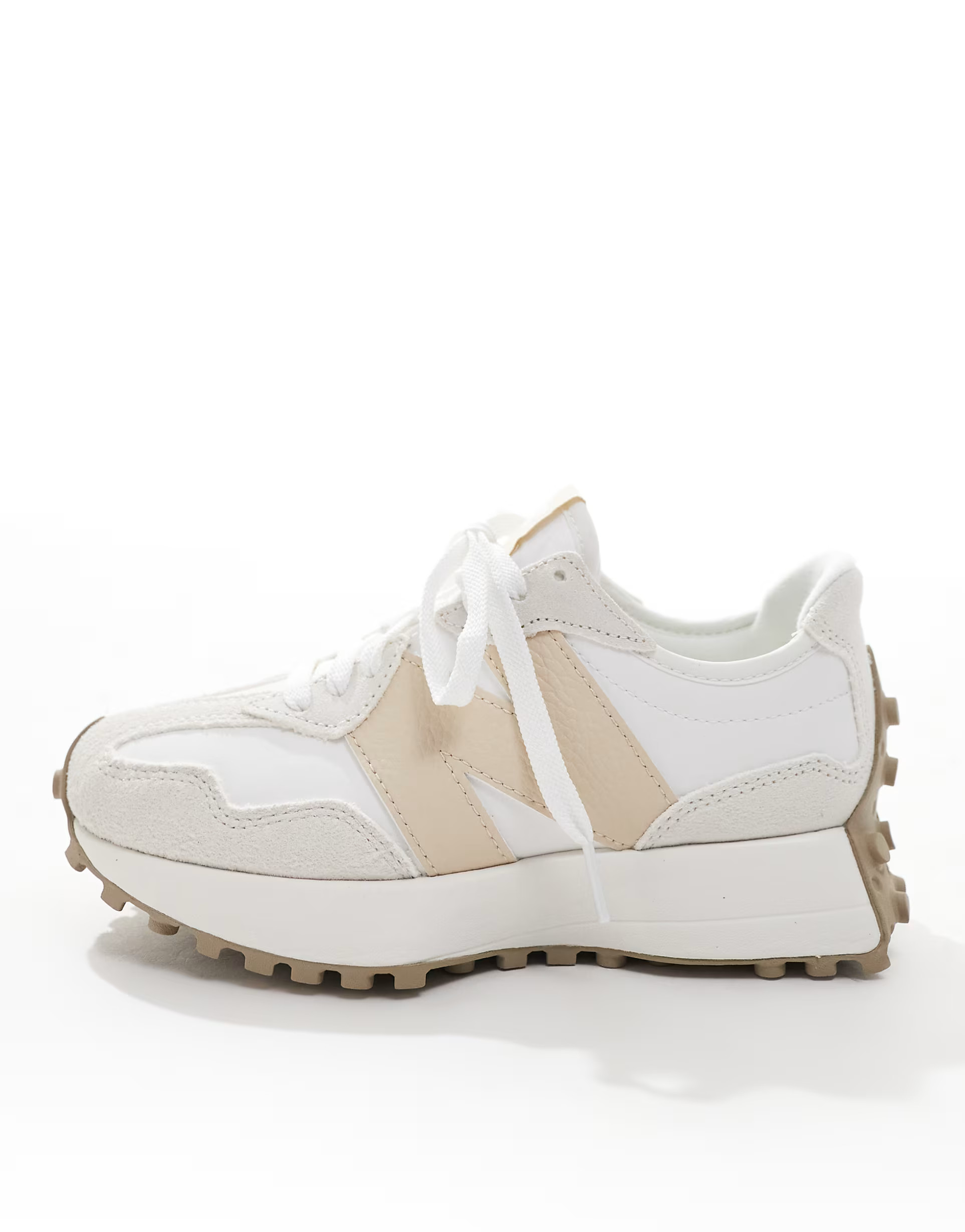 New Balance 327 sneakers in off white with beige detail | ASOS (Global)