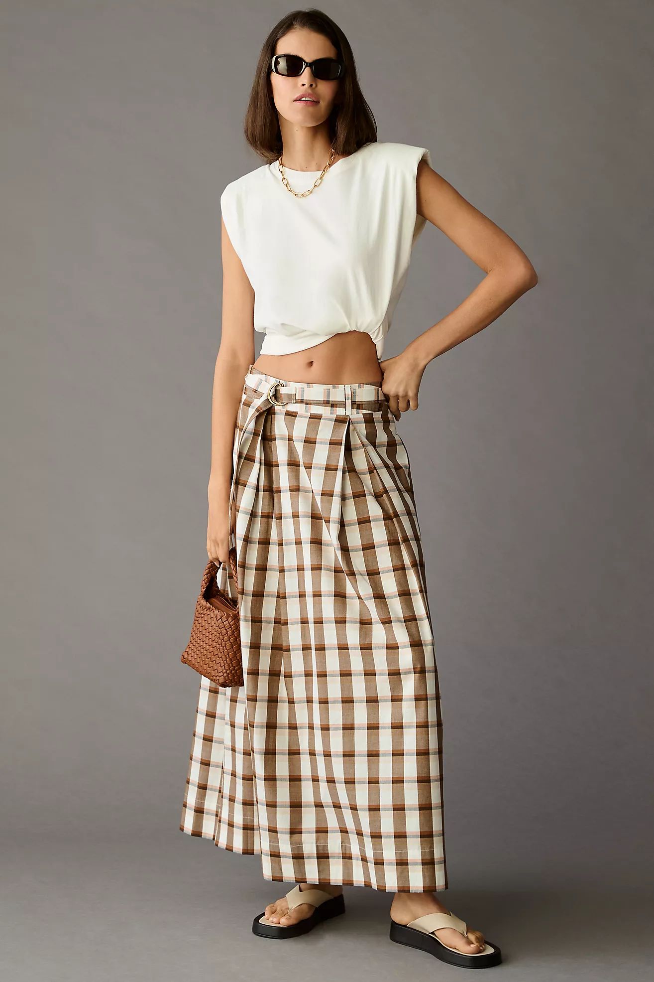 Maeve Pleated A-Line Skirt | Anthropologie (US)