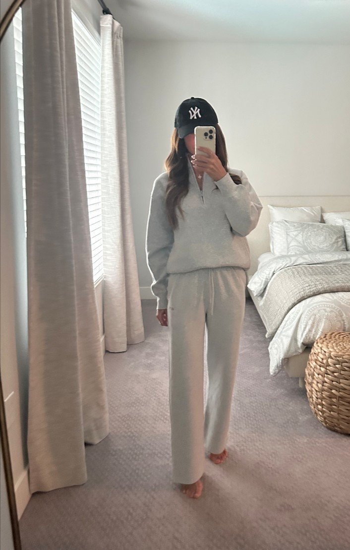 Wearing xxs in sweats and zipup 🖤

#LTKHoliday #LTKOver40 #LTKTravel