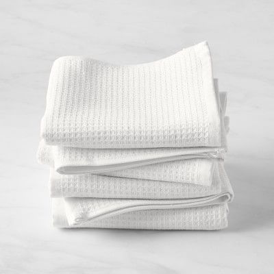 Williams Sonoma Super Absorbent Waffle Weave Towels, Set of 4 | Williams-Sonoma