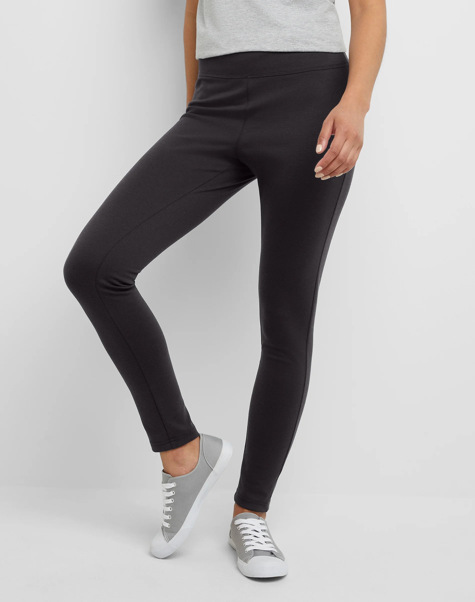 Hanes Originals Women's Ponte Leggings Black XS | Hanes.com