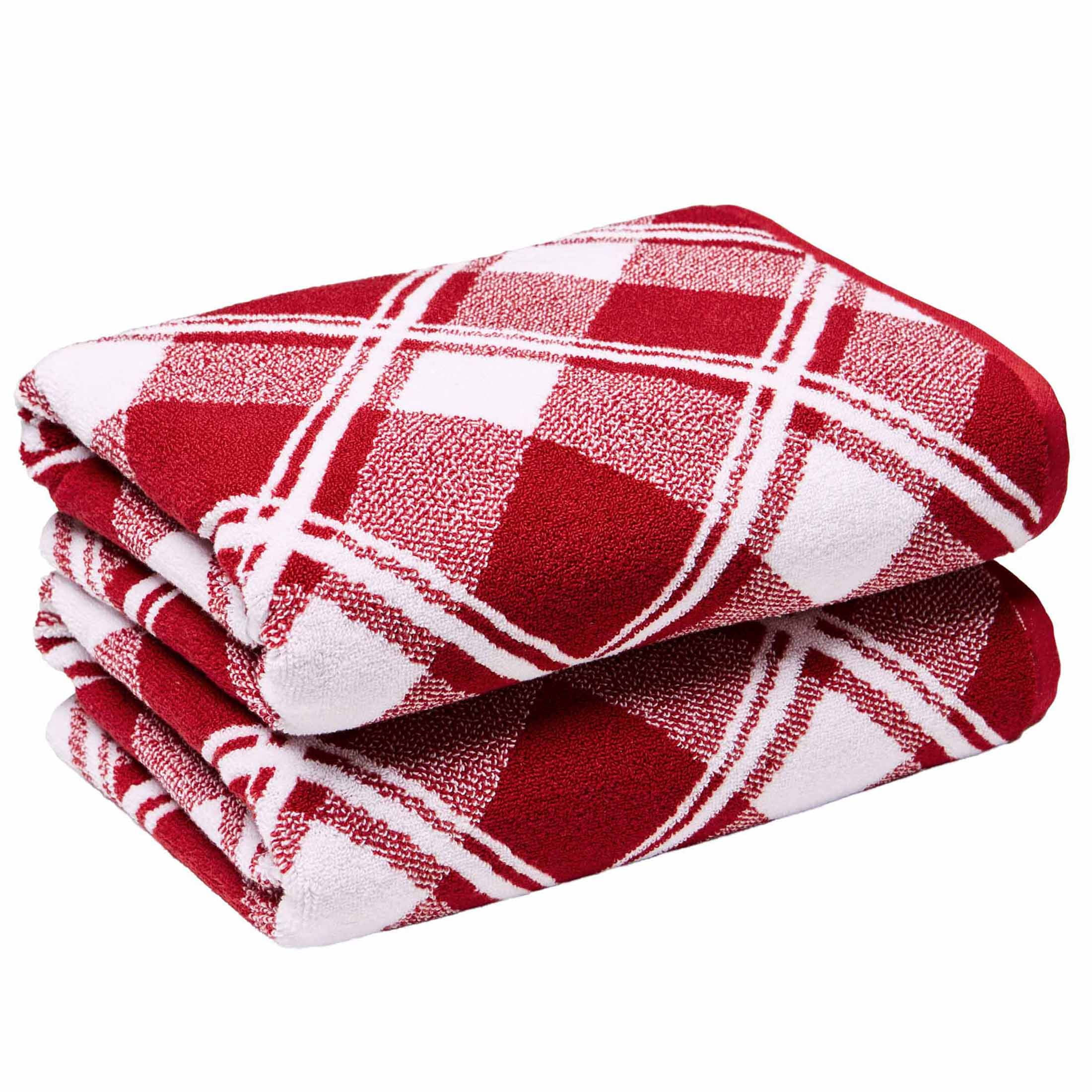 Better Homes & Gardens Holiday Decor Bath Towel, Red Plaid | Walmart (US)