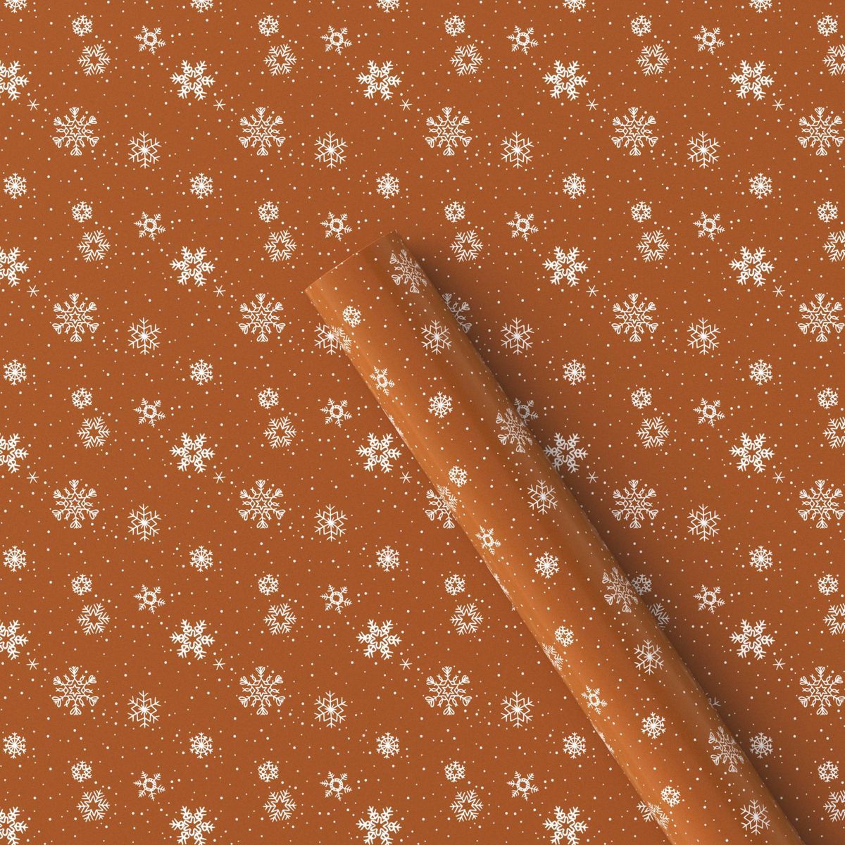 25 sq ft Snowflakes Christmas Gift Wrap Brown - Wondershop™ | Target