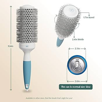 Medium Round Brushing Brush - Ceramic Hair Brush for a Smooth Salon Style Look - Professional Bru... | Amazon (US)