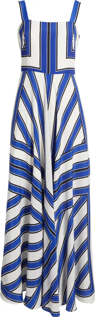 Stripe Scarf Sleeveless Maxi Dress | Nordstrom