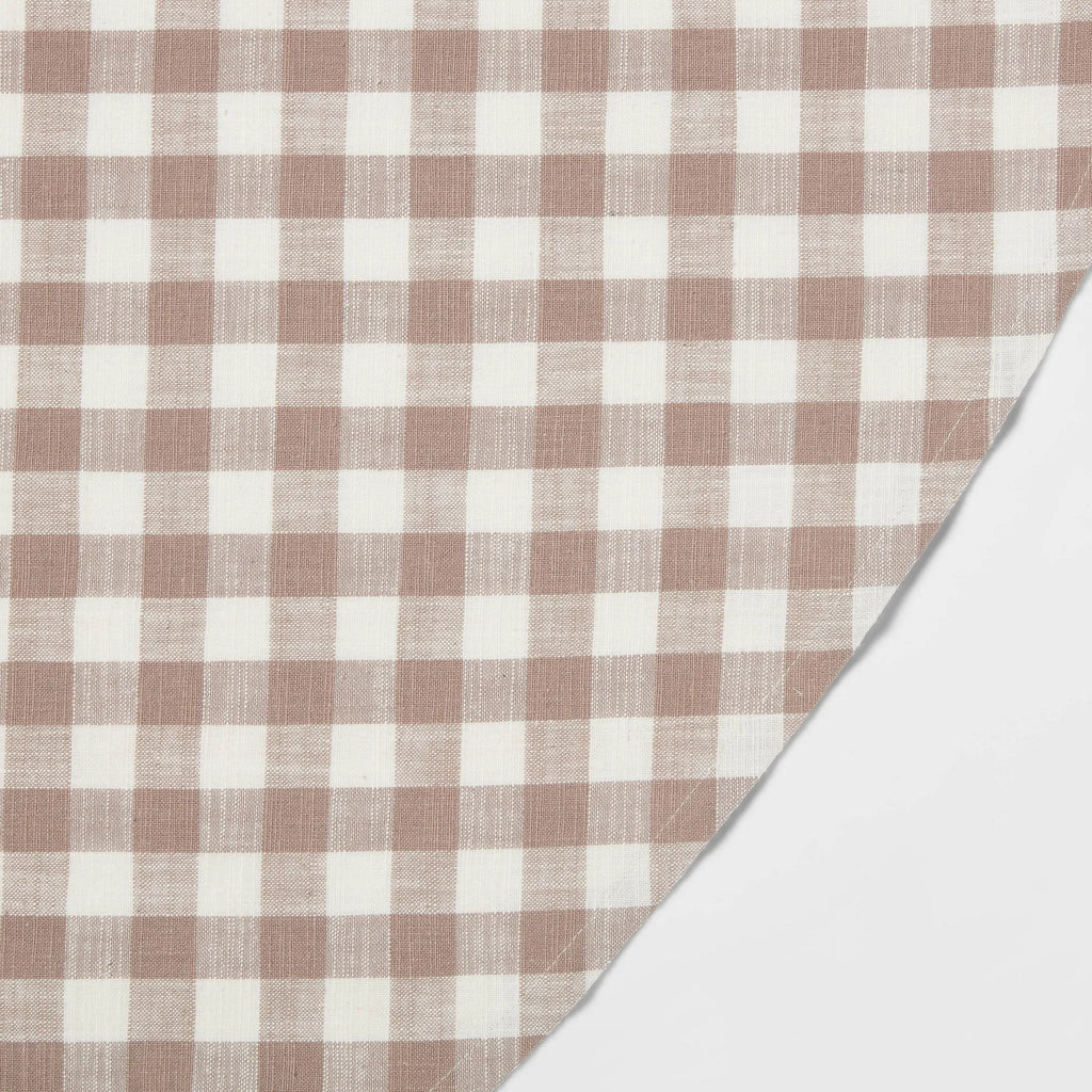 Threshold 70"" Cotton Gingham Round Tablecloth - Taupe | REBEL (formerly Rebelstork)