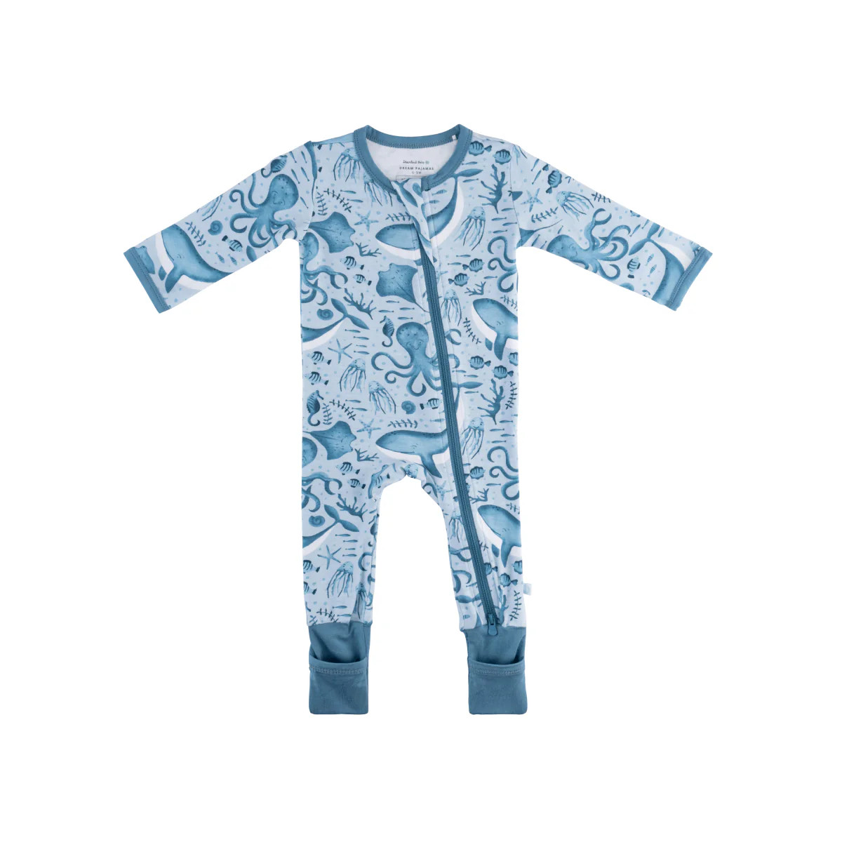 Baby Bamboo Pajamas w/ DreamCuffs | Dreamland Baby