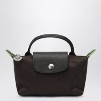 Longchamp Le Pliage Green Mocha Coloured Clutch Bag | Balardi (US & Canada)