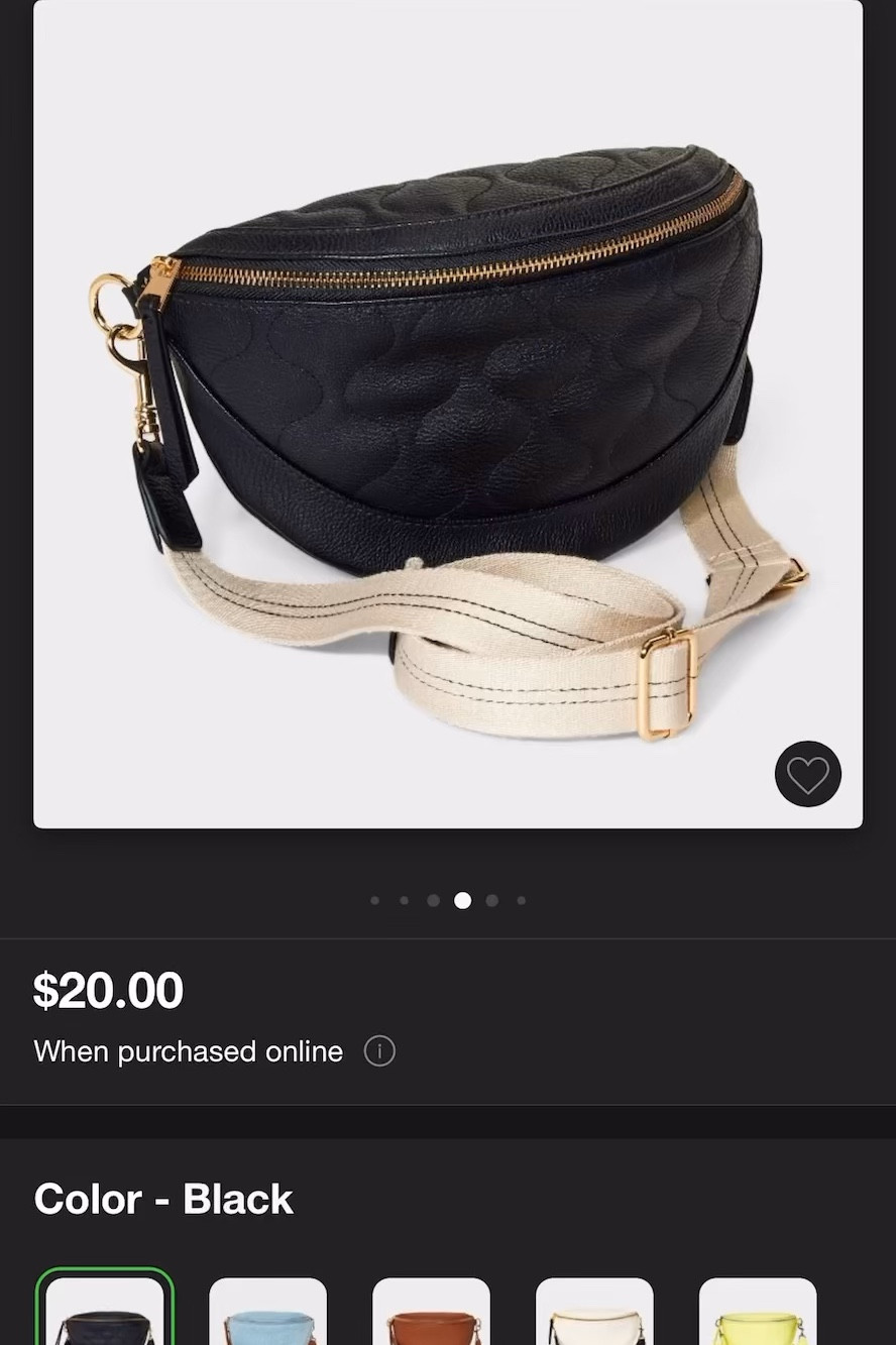 Cutest belt bag for fall! Only $20 at Target. The denim is chef’s kiss 🤌🏼

Belt bag, target, fall, denim

#LTKStyleTip #LTKItBag #LTKFindsUnder50