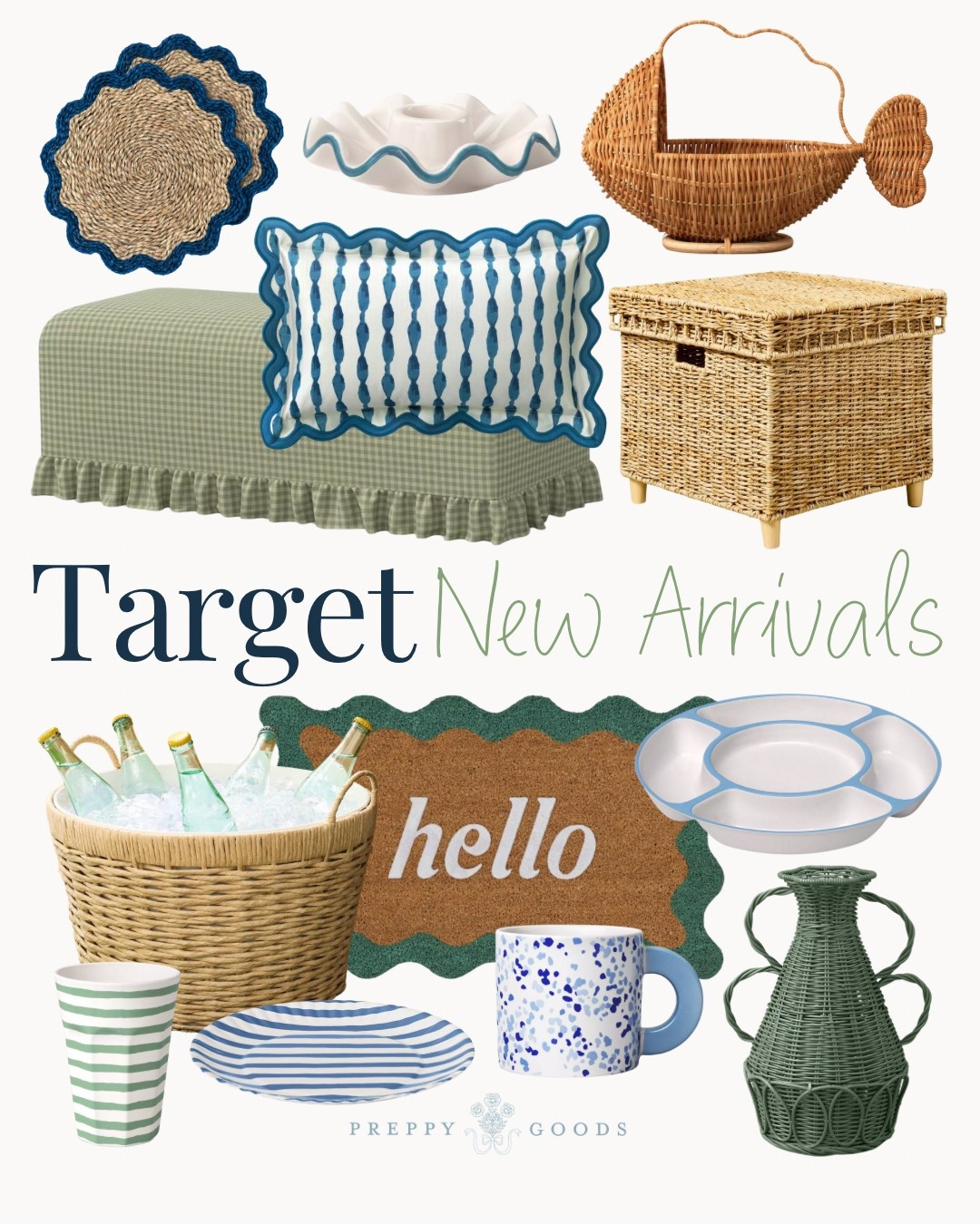 New arrivals at Target for the coastal grandmillennial! The cutest blue and green home decor 

#LTKSeasonal #LTKFindsUnder100 #LTKHome