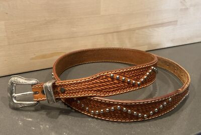 Ranger Belt Co 1997 Western Hand Tooled Leather Belt W/ Western Buckle Size 36  | eBay | eBay US