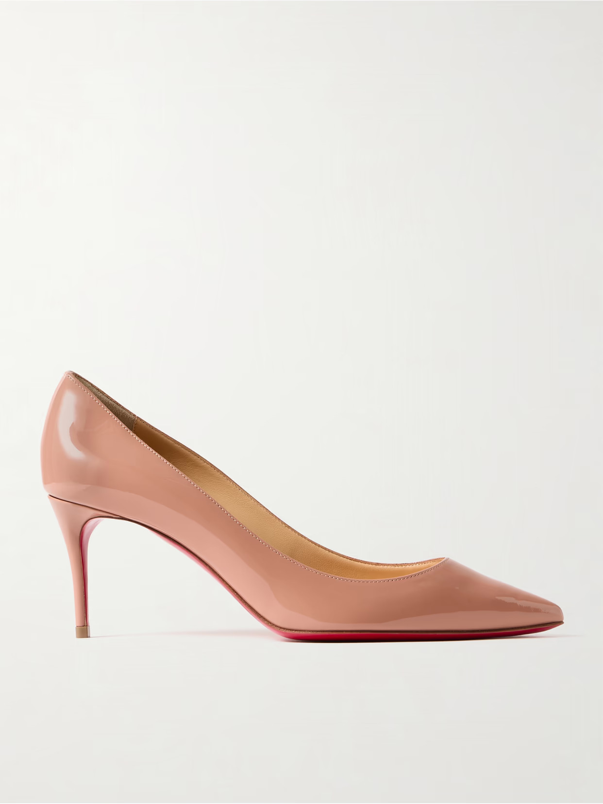 Christian Louboutin - So Kate 70 Patent-leather Pumps - Neutrals | NET-A-PORTER (US)