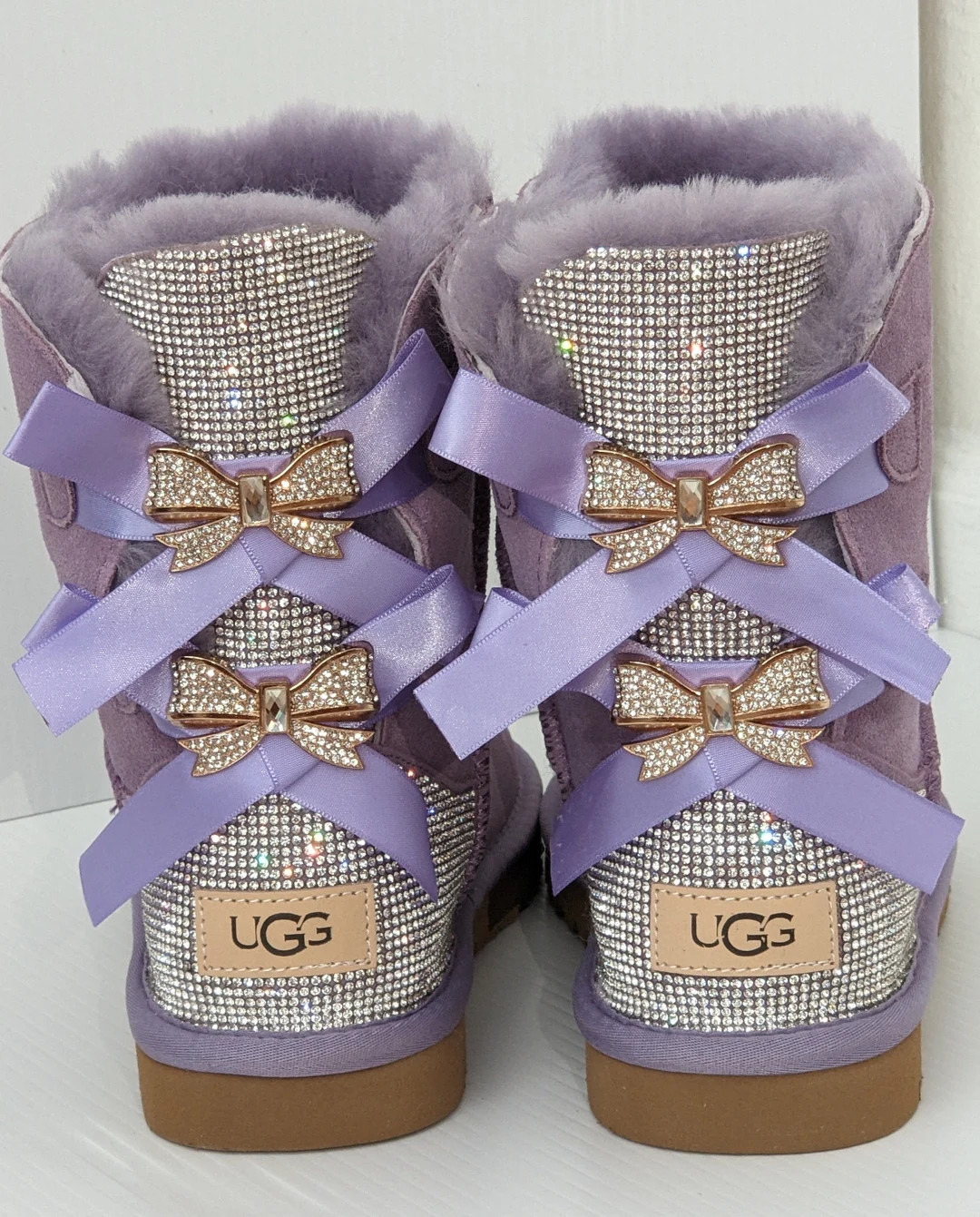 Custom Bling UGG Women's Short Boots - Etsy | Etsy (US)