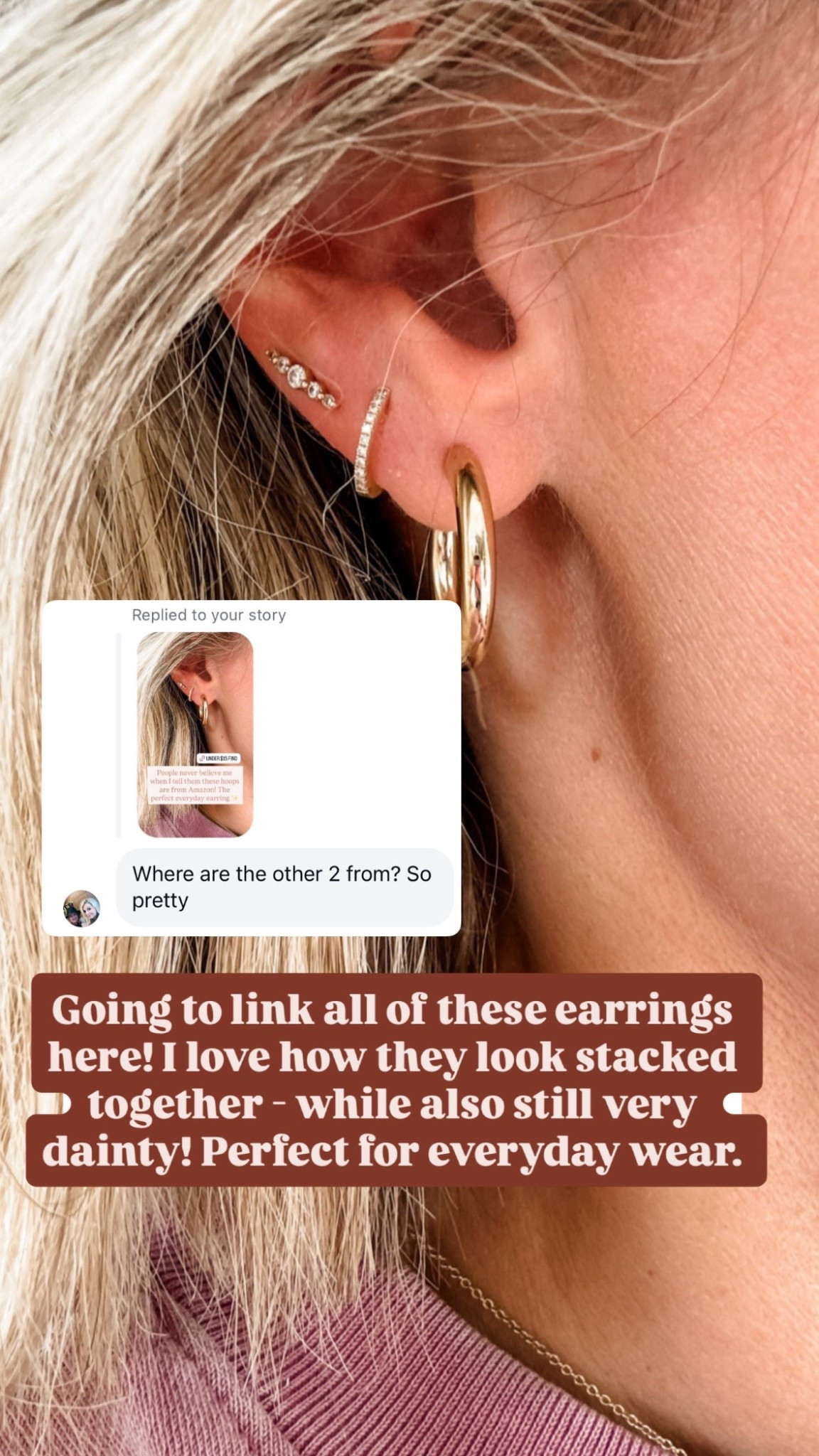 My earring stack 💕 love this mix!

Loverly Grey, earrings

#LTKootd