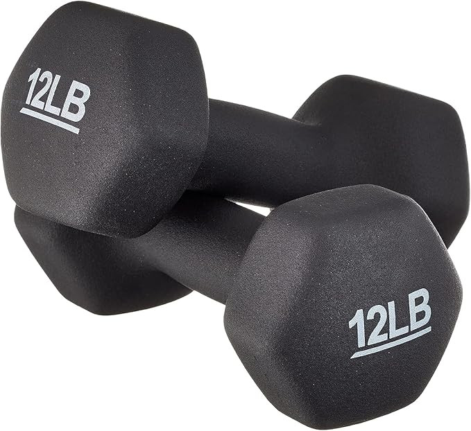 Amazon Basics Neoprene Dumbbell Hand Weights for Exercise and Muscle Toning | Amazon (US)